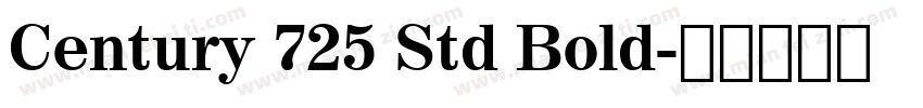 Century 725 Std Bold字体转换